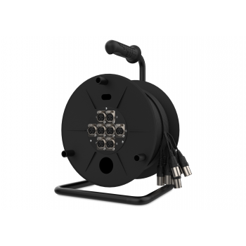 Audibax mc xlr 88 - 15m drum carrete escenario 8 xlr