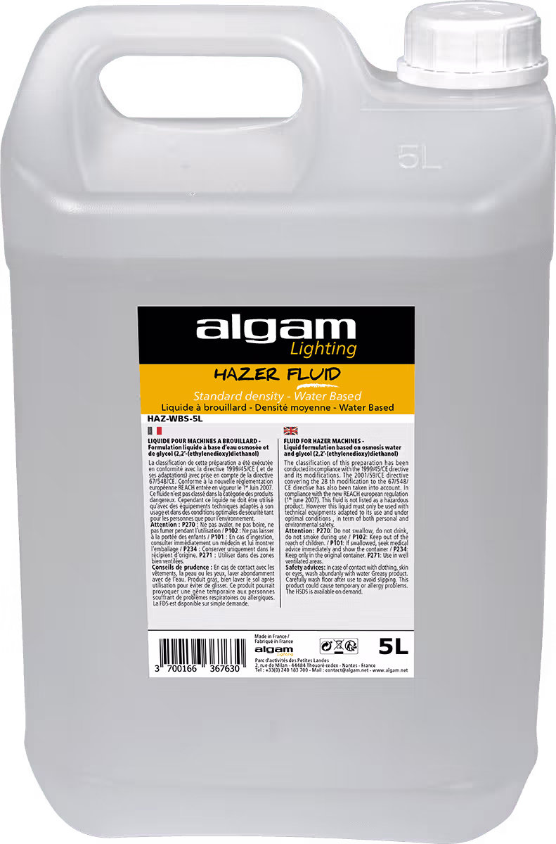 Algam lighting líquido de niebla de densidad media a base de agua - 5lts