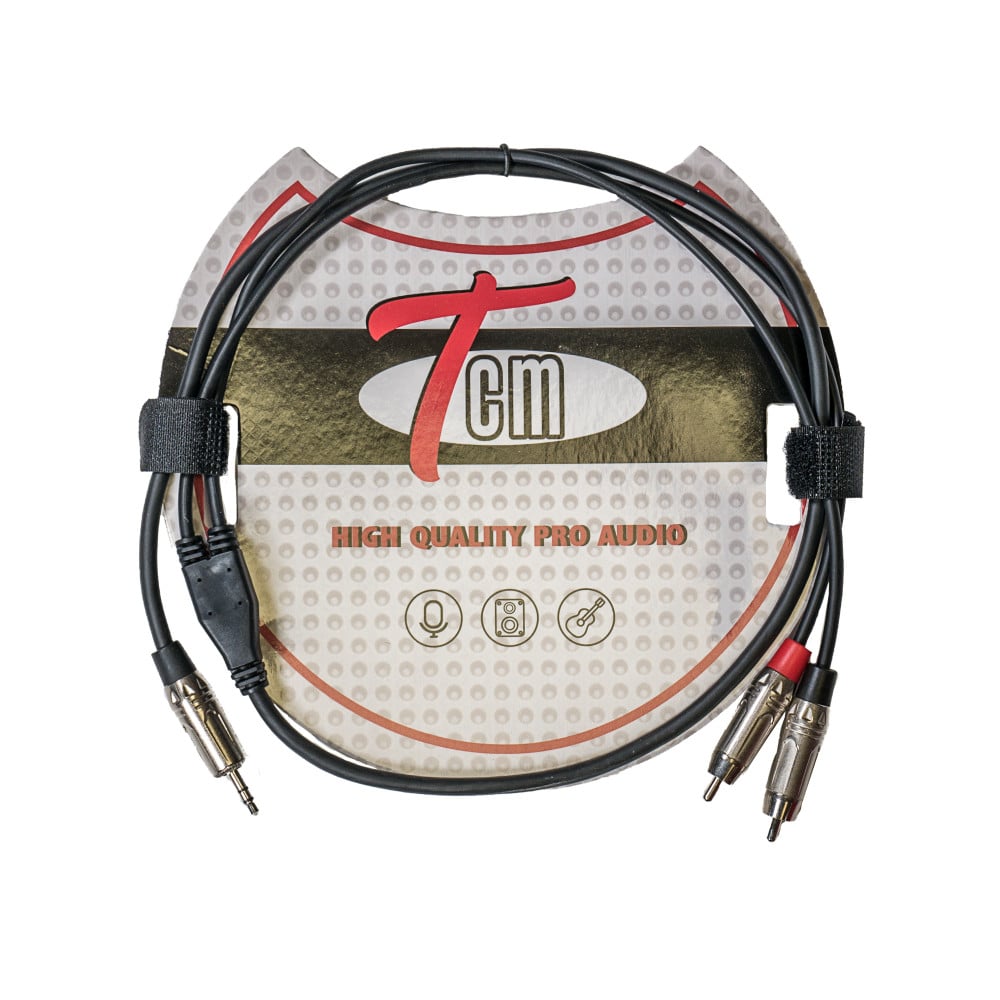 TCM Cable Mini Jack Stereo-2 RCA TMJS-1 1 Metro Cable Mini Jack Stereo-2 RCA TMJS-1 1 Metro