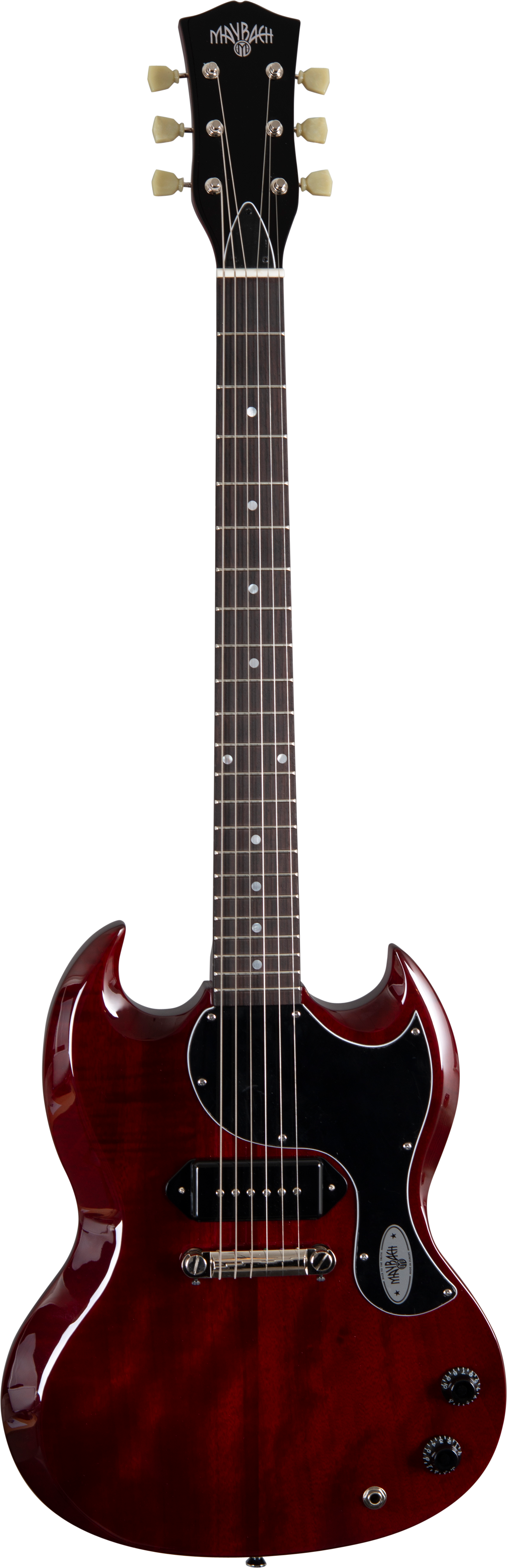 Maybach Guitars Albatroz-65-Dw-Aged - Guitarra Electrica Tipo Sg Dark Winered Aged C Albatroz 65 DW Aged