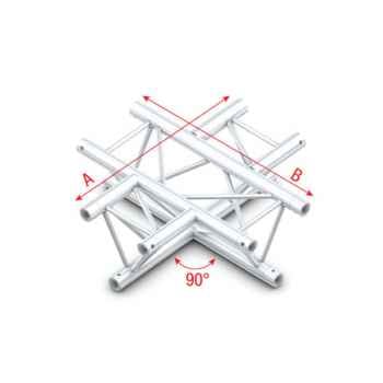 Showtec 90 4-way horizontal cruce de truss triangular dt22016
