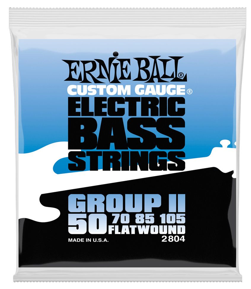 Ernie Ball 2804 Entorchado Plano Group II Cuerdas Para Bajo 50-105 2804