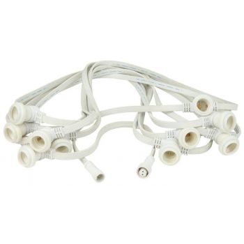 Showtec lámpara blanca colgante e27 10 m x 50 cm