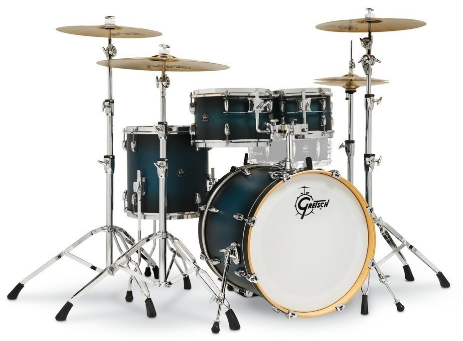 Gretsch Drums RN2-E604-SABB Set Renown Maple Bombo 20 Satin Antique Blue Burst Set Renown Maple Bombo 20 Satin Antique Blue Burst