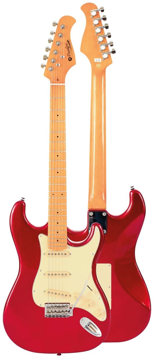Prodipe St80Rd Guitarra Eléctrica Serie St80-Ma Stratocaster Rojo ST80RD