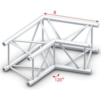 Showtec fq40004hd corner 120 heavy duty pro-40 square f truss