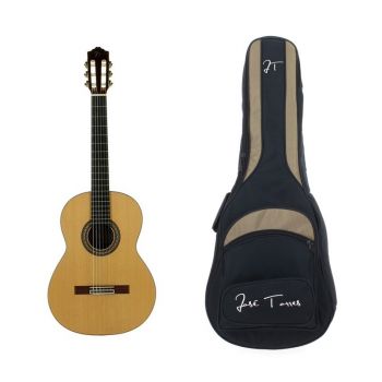 Jose torres pack jtc-50c + funda jtb-100 pack de guitarra clasica y funda