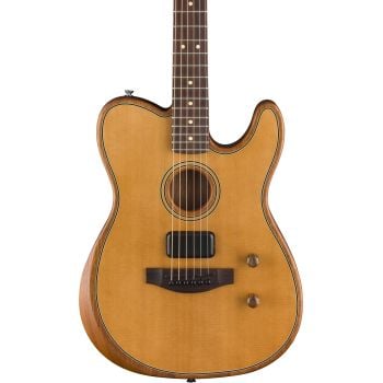 Fender acoustasonic standard telecaster aged natural guitarra electroacústica