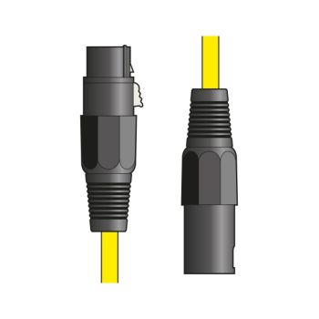 Citronic 190.093uk cable de micrófono xlr hembra - xlr macho 1,5 m color amarillo