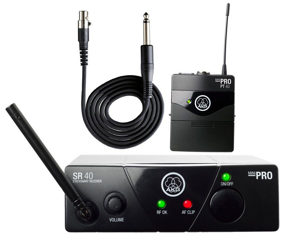 AKG WMS-40 MINI INSTRUMENTAL SET Micrófono Inalambrico Instrumento Petaca ISM1 wms40 mini-pt
