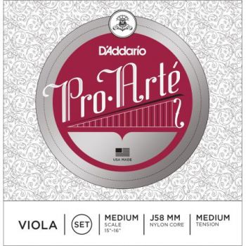 D´addario j58 cuerda para viola pro arte escala media, tensión media