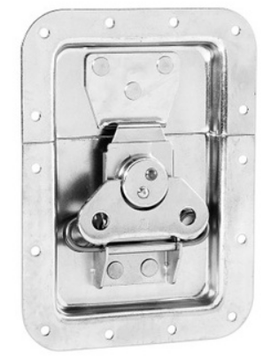 Adam Hall Hardware 17250 S - Cierre de Mariposa grande con Resorte sin paso Perfil Profundidad 14mm 17250 S