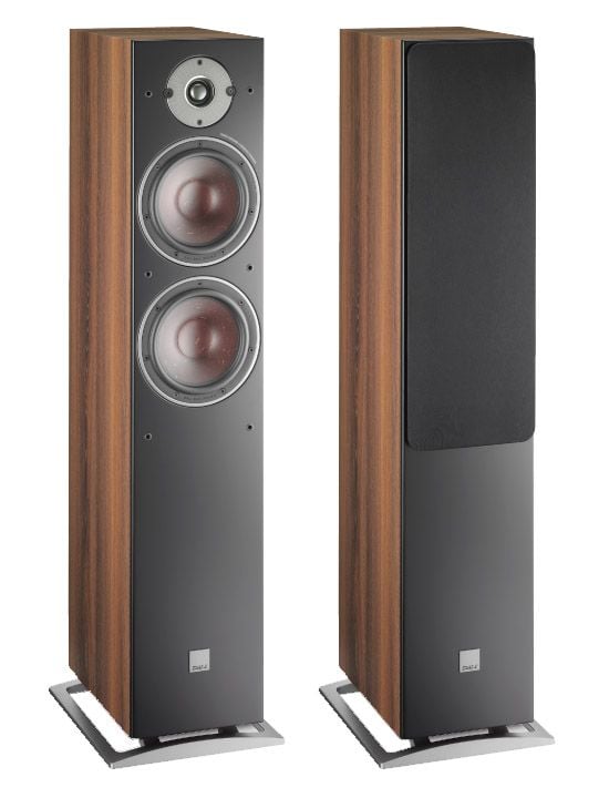 Dali Oberon 7 Walnut Altavoces suelo HiFi. Pareja Nogal Oberon 7 Walnut