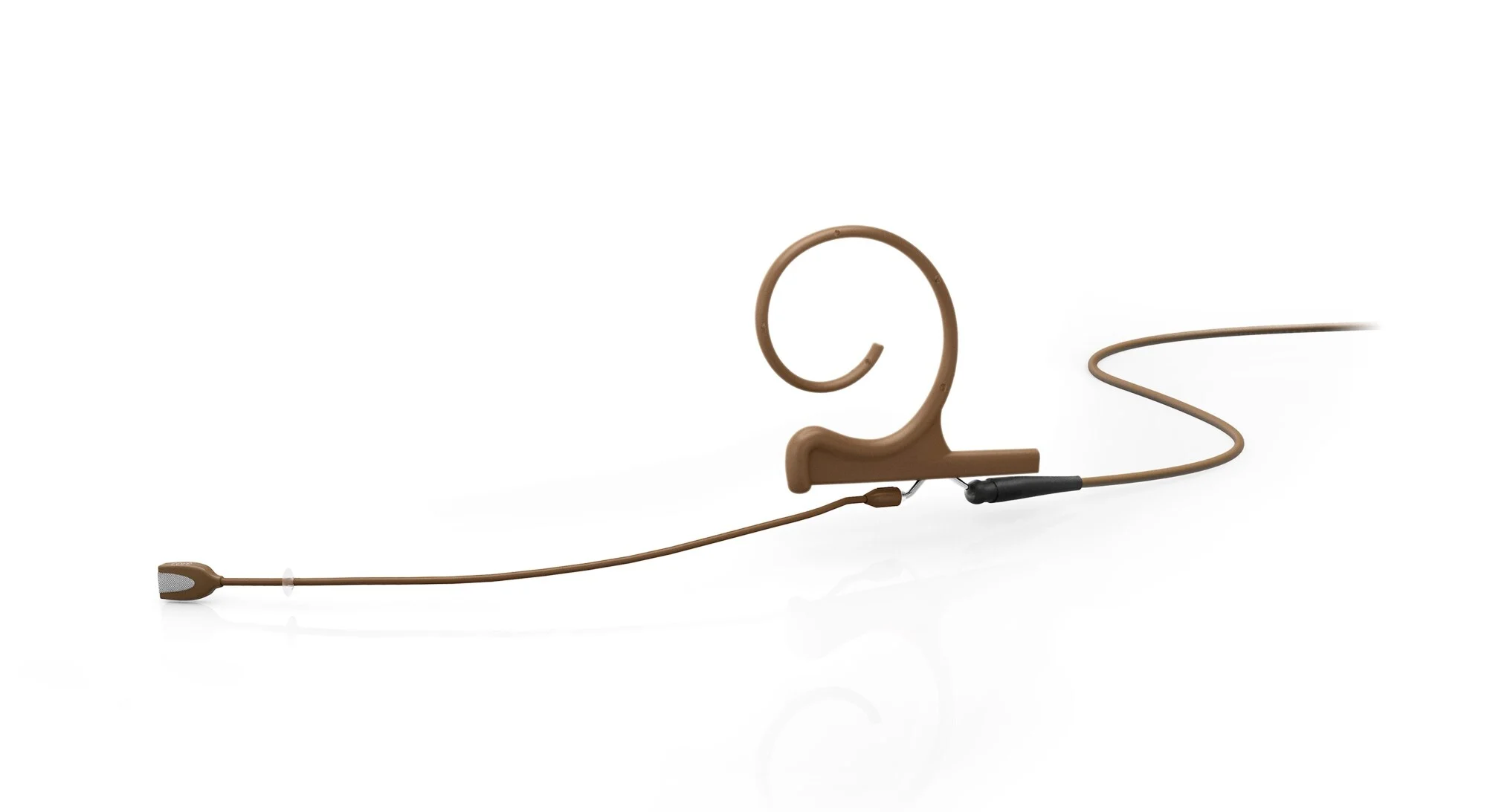 DPA Micro CORE+ Omni. Boom 90mm, flex 1 oreja. MicroLock. Marrón. 4166-OP-F-C90-ME