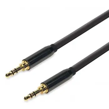 Audibax Bronze Cable MiniJack a MiniJack 1,2 Metros Cromado