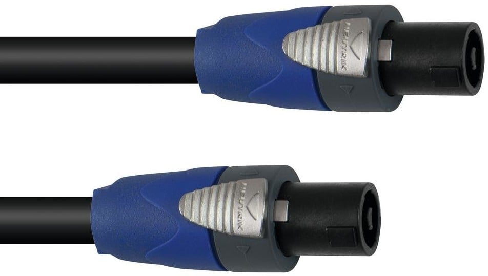 Psso Cable de Altavoz Speakon 2 x 4, 20 Metros, Negro 3022791J