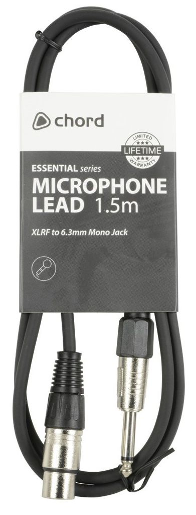 Qtx Cable XLR Hembra - Jack 6.3 mm Mono 6 Metros XLR Hembra - Jack Mono 6M