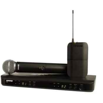 Shure blx1288e/sm58 k3e combo inalámbrico sm58 y petaca wa302