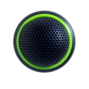 Shure mx395b/c-led microfono. superficie cardioide bajo perfil negro xlr5 funciones y anillo bicolor