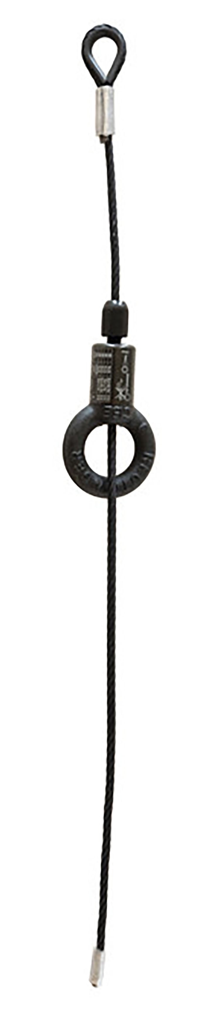 Showtec Black Wire Rope 6mm BGV-C1 con Cable Glider 6m Black Wire Rope 6mm BGV-C1