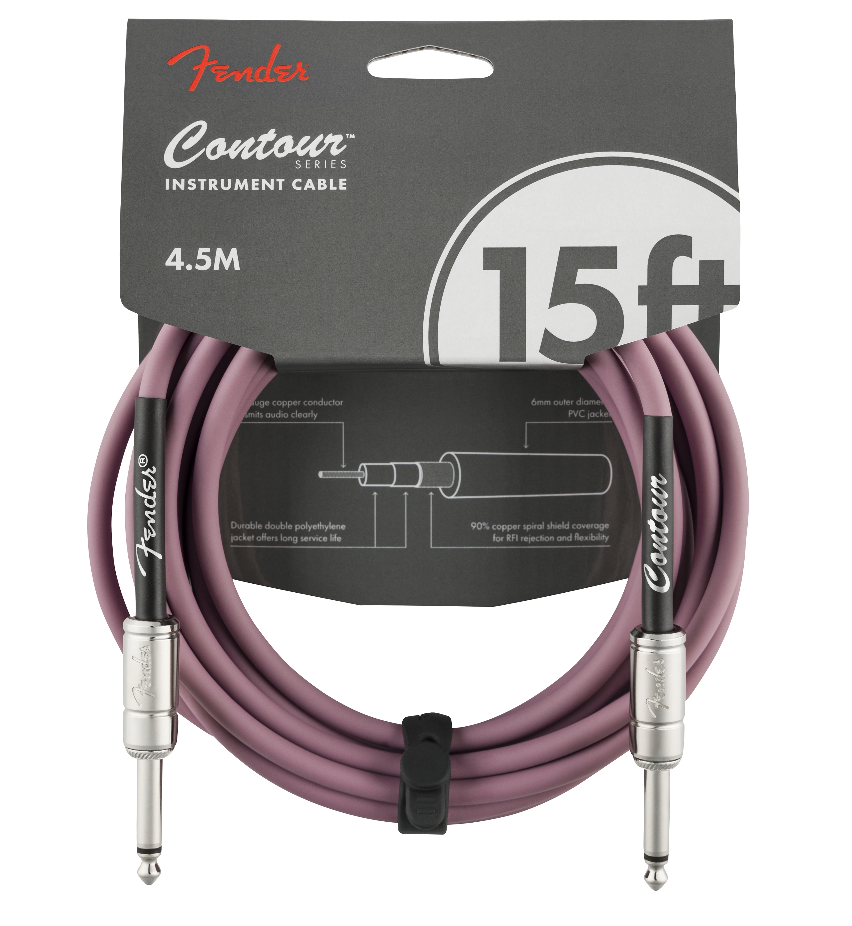 Fender Countour 15 Cable Jack Burgundy Mist Countour 15 Cable Jack Burgundy Mist