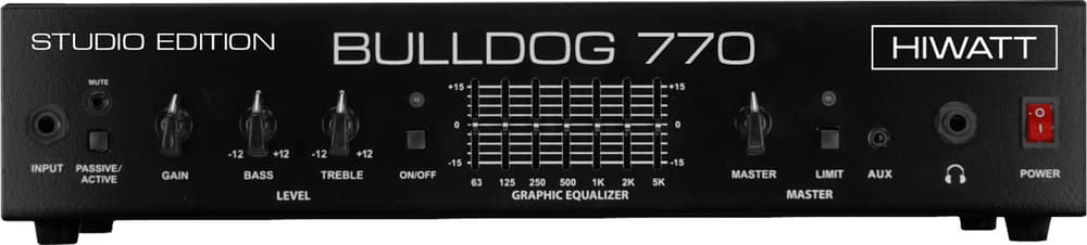HIWATT Amplificador Bajo Cabezal Hiwatt Bulldog - 800W (Versión Rack) Amplificador Bajo Cabezal Hiwatt Bulldog - 800W (V