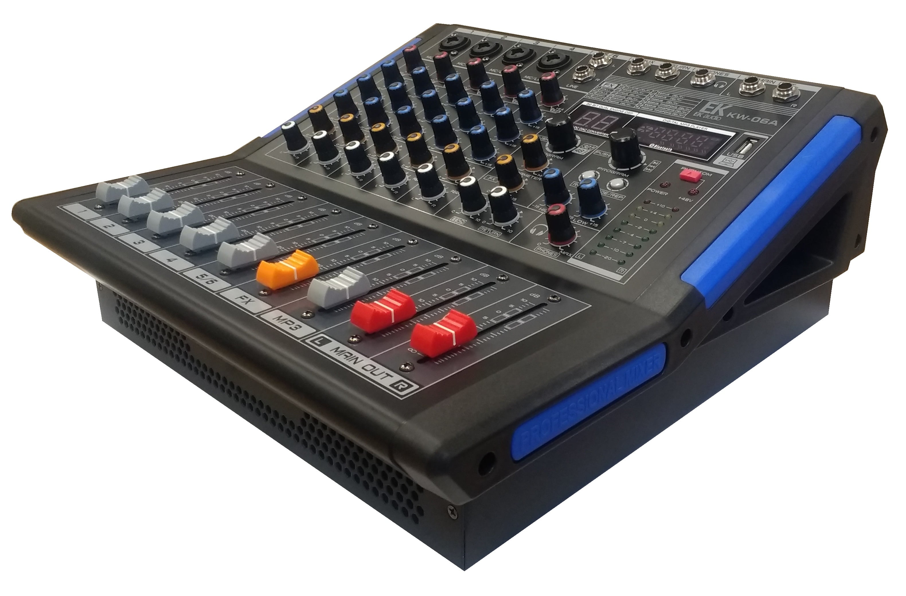 EK Audio Mesa De Mezclas Amplificada Y Con Efectos Kw06A KW06A