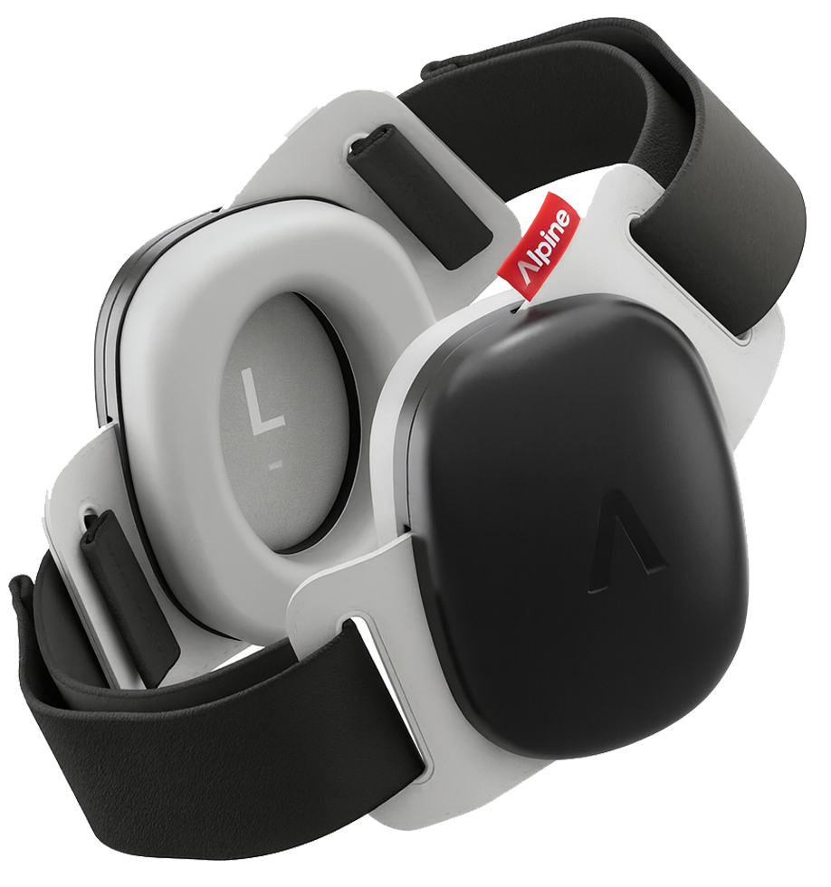 Alpine Cascos Protección Ruidos Muffy Baby Negro ALP-BABYBK