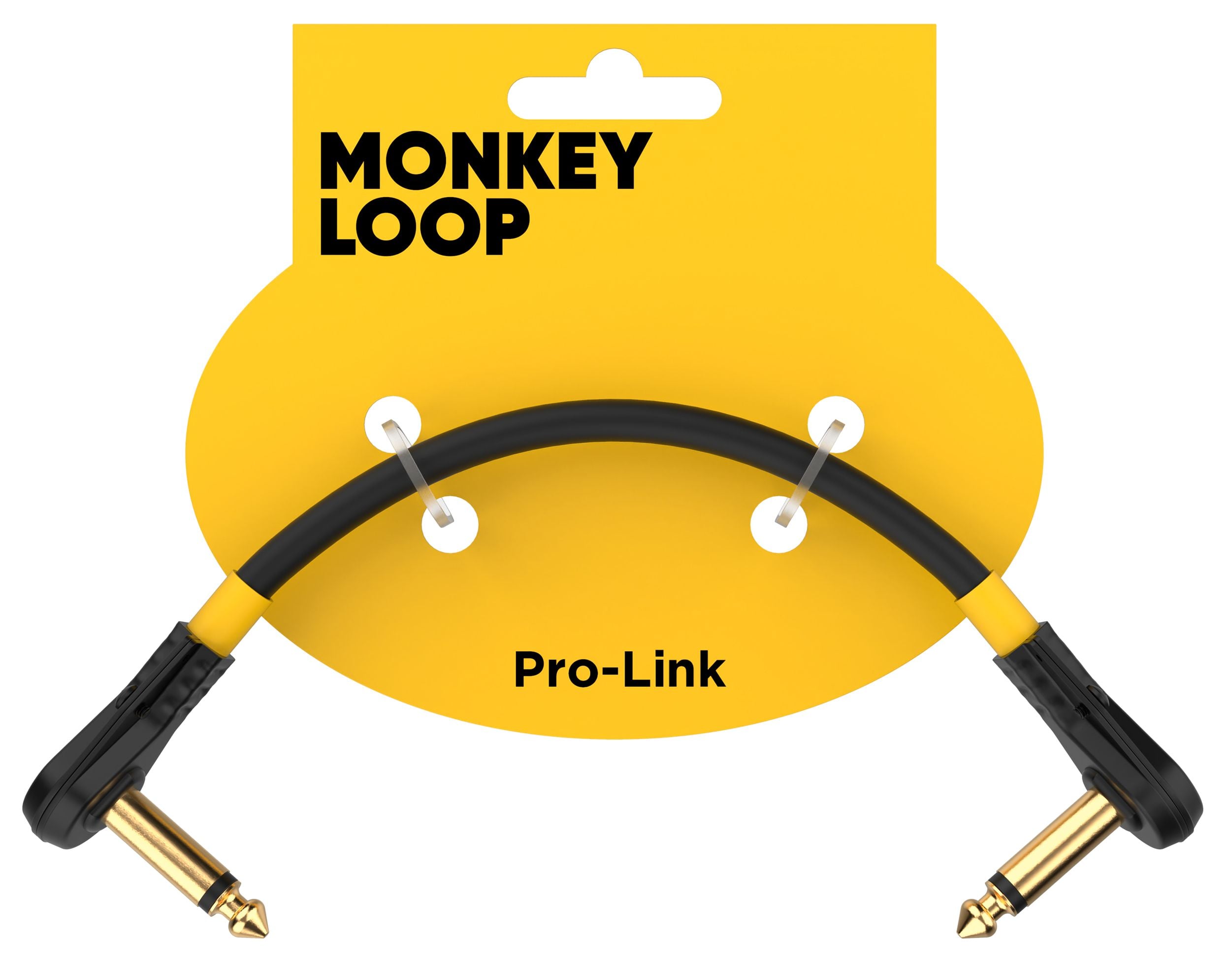 Monkey Loop Pro Link Pedal Guitar Patch Cable 10 cm Jack Acodado a Jack Acodado Pro link 10cm