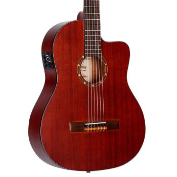 Ortega rce125mmsn. guitarra clásica natural + funda