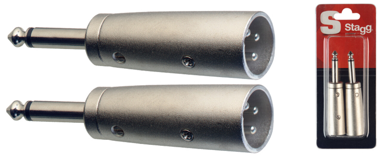 Stagg 2 XLR M / Adaptador Jack M AC-XMPMH