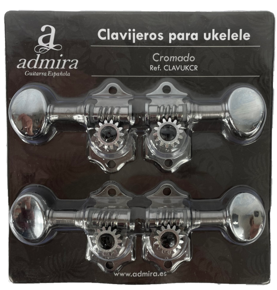Admira Clavijero para Ukelele, Cromado CLAVUKCR