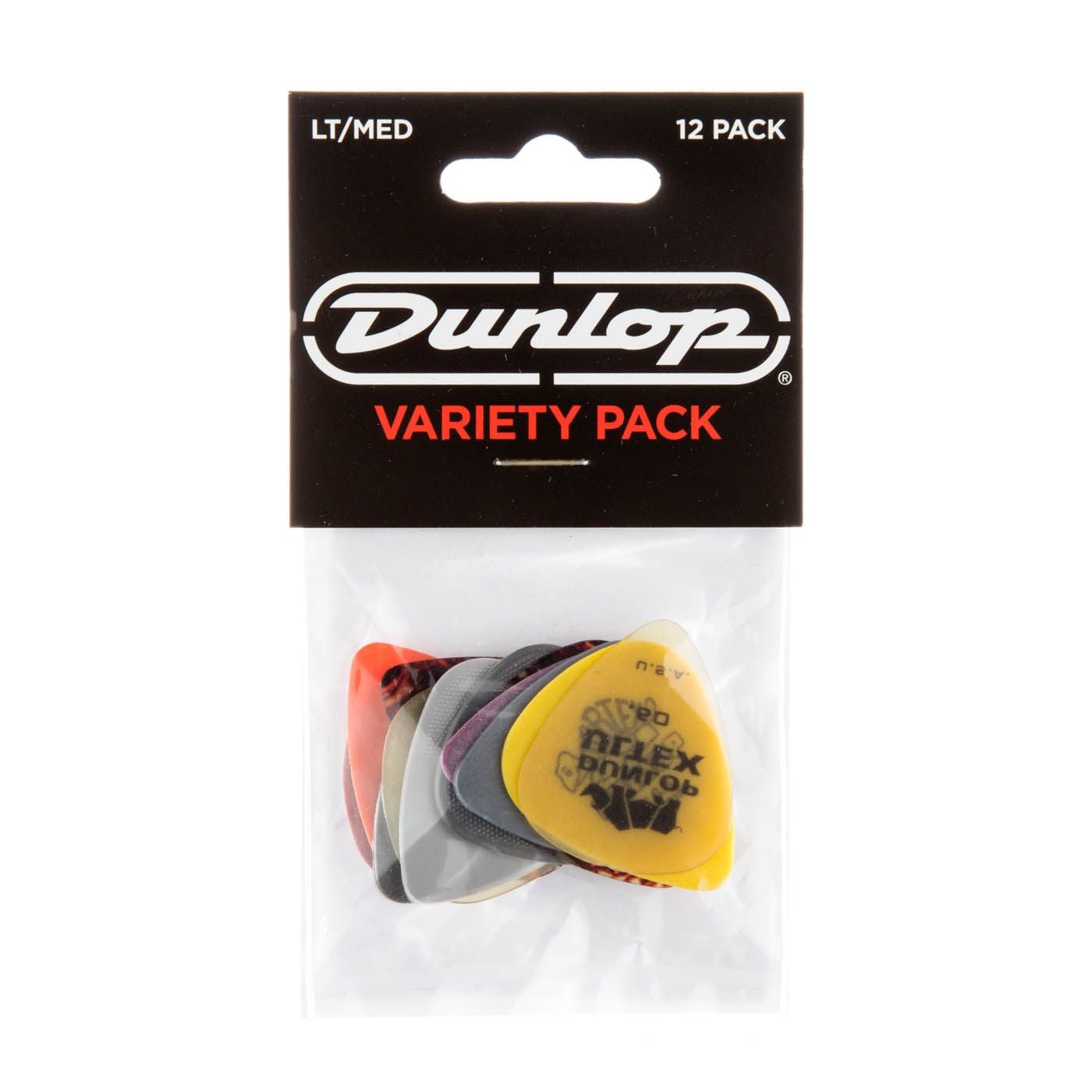 Dunlop Púas Variety Pack Light-Medium 12 Unidades s Púas Light y Medium