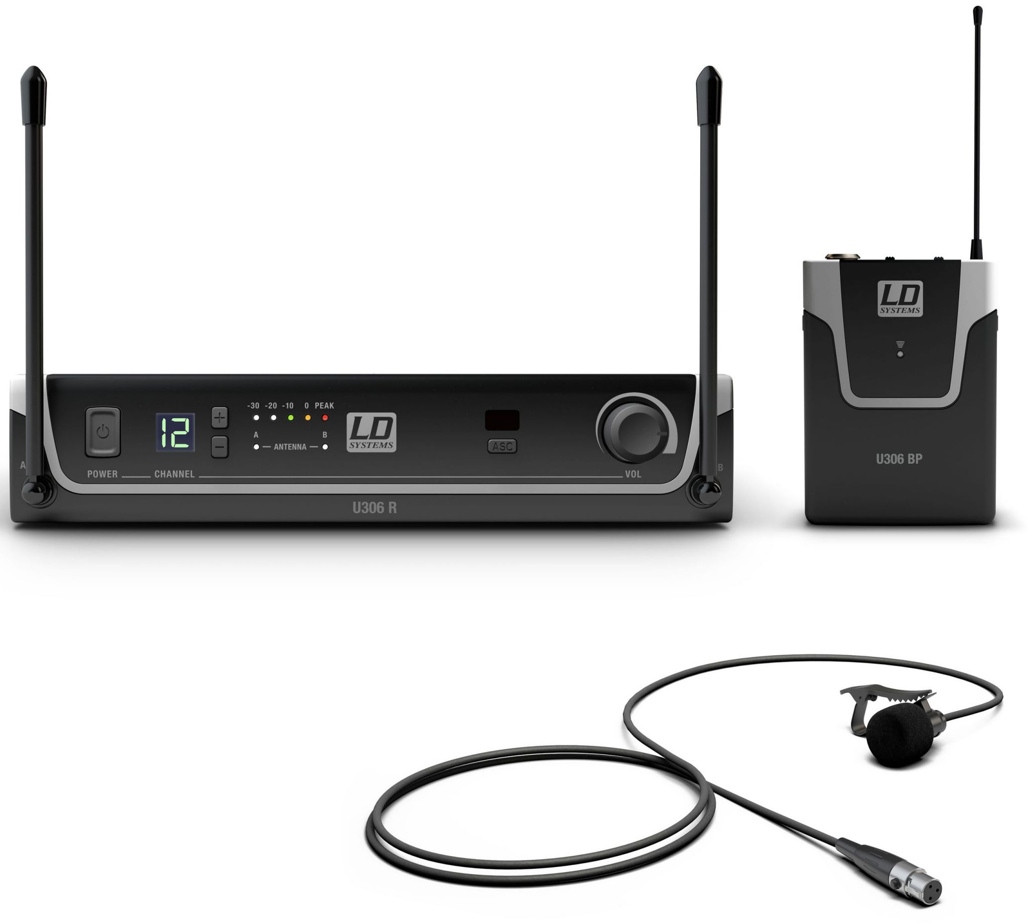 LD Systems U306 BPL Sistema Inalámbrico con Petaca y Micrófono Lavalier U306 BPL