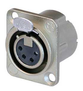 Neutrik NC 4 FD-LX Conector XLR Hembra de 4 Polos NC 4 FD-LX