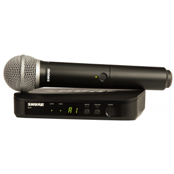 Shure blx24e pg58 k3e sistema inalámbrico pg58 de mano con receptor de superficie. 606-630m