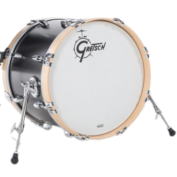 Gretsch drums gbsl1620kkcstsbm bombo usa brooklyn 20x16 negro metálico satinado