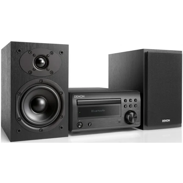 DENON DM-41 Micro Cadena HiFi DM41 Negra + altavoces negros DM-41 Black