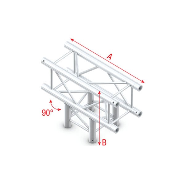 Showtec T-Cross 3-way Cruce Cuadrado 3 Direcciones FQ30017 T-Cross 3-way FQ30017