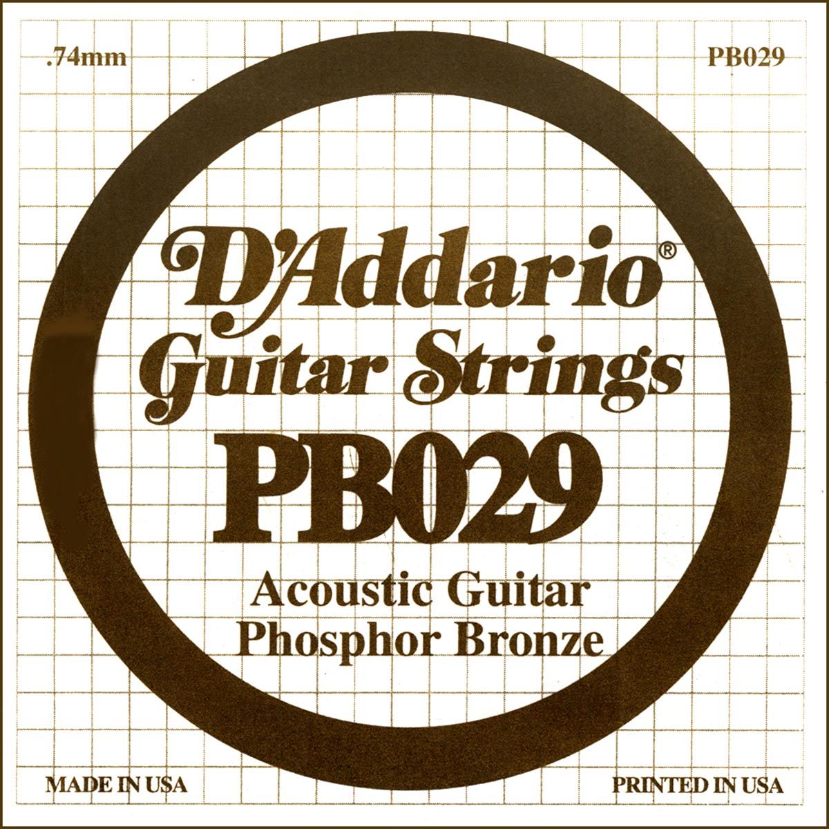 D´addario PB029 Cuerda Suelta para Guitarra Acústica PB029