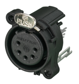 Neutrik NC 5 FAV Conector XLR Hembra de 5 Polos NC 5 FAV