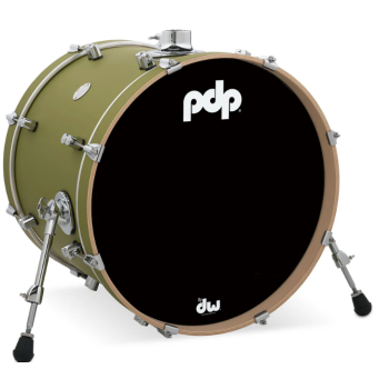 Drum workshop pdcm1620kkso bombo 20x16 concept maple satin olive
