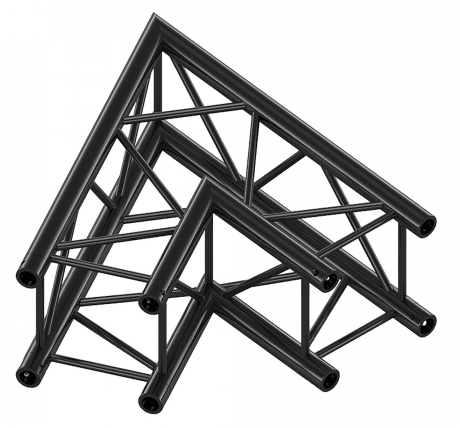 Showtec FQ30002HDB Corner 60 Heavy Duty Black Pro-30 Square F Truss FQ30002HDB