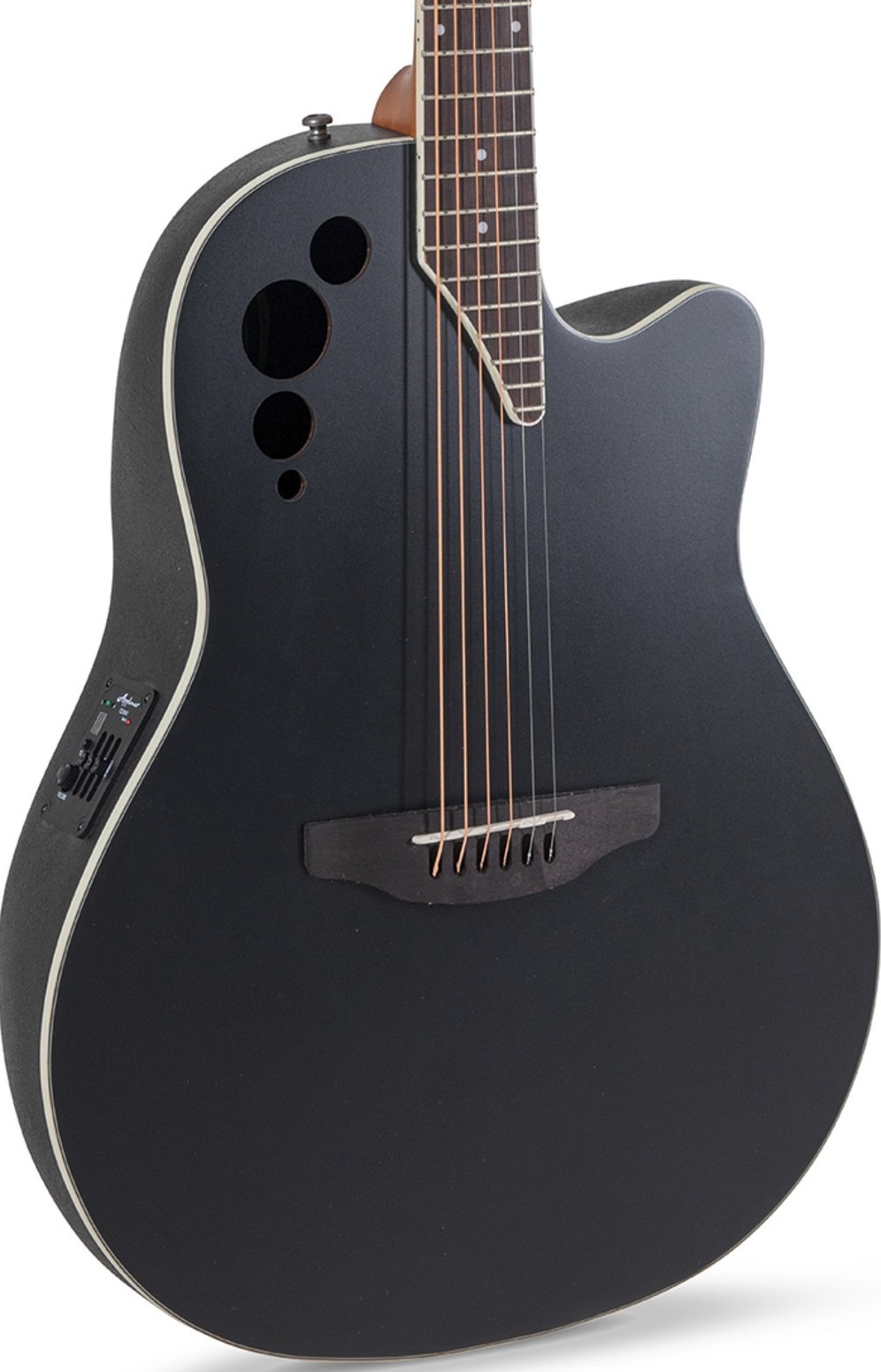 Ovation Applause AE44-5S Black Satin Guitarra electro-acústica AE44-5S Black Satin