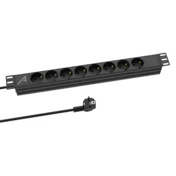 Audibax psr8 regleta 8 tomas schuko para armario rack 19
