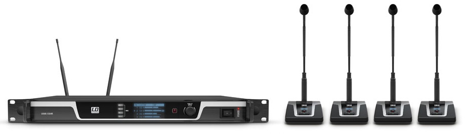 LD SYTEMS U505 CS4 Sistema de conferencia inalámbrico de 4 canales U505 CS4