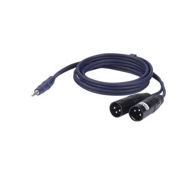 Dap audio fl46 cable minijack stereo / 2 xlr-m de 3 metros