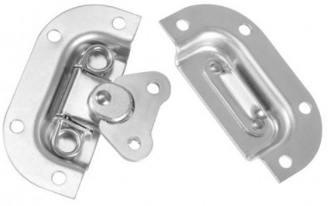Adam Hall Hardware 17373 AH - Cierre de Mariposa pequeño Base pequeña Profundidad 10 mm en Bolsa 17373 AH