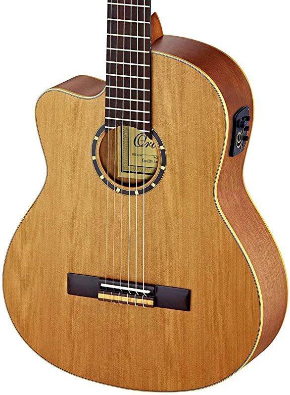 Ortega RCE131L Guitarra Clásica para Zurdos Electrificada Natural RCE131L