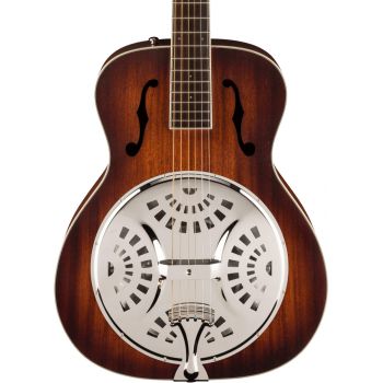 Fender pr-180e resonator wn aged cognac burst guitarra acústica